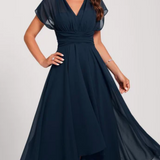 Helena – Elegantne midi kleit V-dekolteega