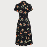 Glória – Must lillene midi kleit
