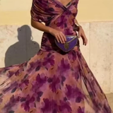 Louise – Elegantne maxi kleit V-kaelusega