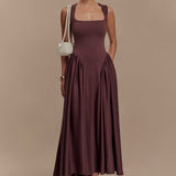 Sharon – Elegantne midi kleit