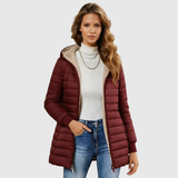 Carina | Elegantne sherpa-voodriga talvemantel