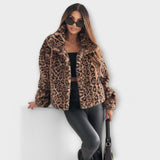 Leonor – Elegantne leopardimustriga jakk