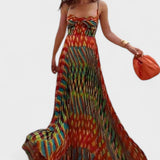 Aria – Abstraktse mustriga maxi kleit