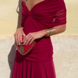 Louise – Elegantne maxi kleit V-kaelusega