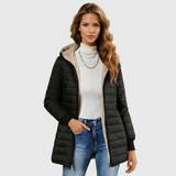 Carina | Elegantne sherpa-voodriga talvemantel