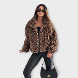Leonor – Elegantne leopardimustriga jakk