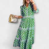 Sophia – Elegantne midi kleit kettidega