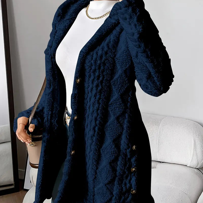 Sarahi™ – Karvane kapuutsiga mantel