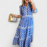 Sophia – Elegantne midi kleit kettidega