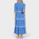 Sophia – Elegantne midi kleit kettidega