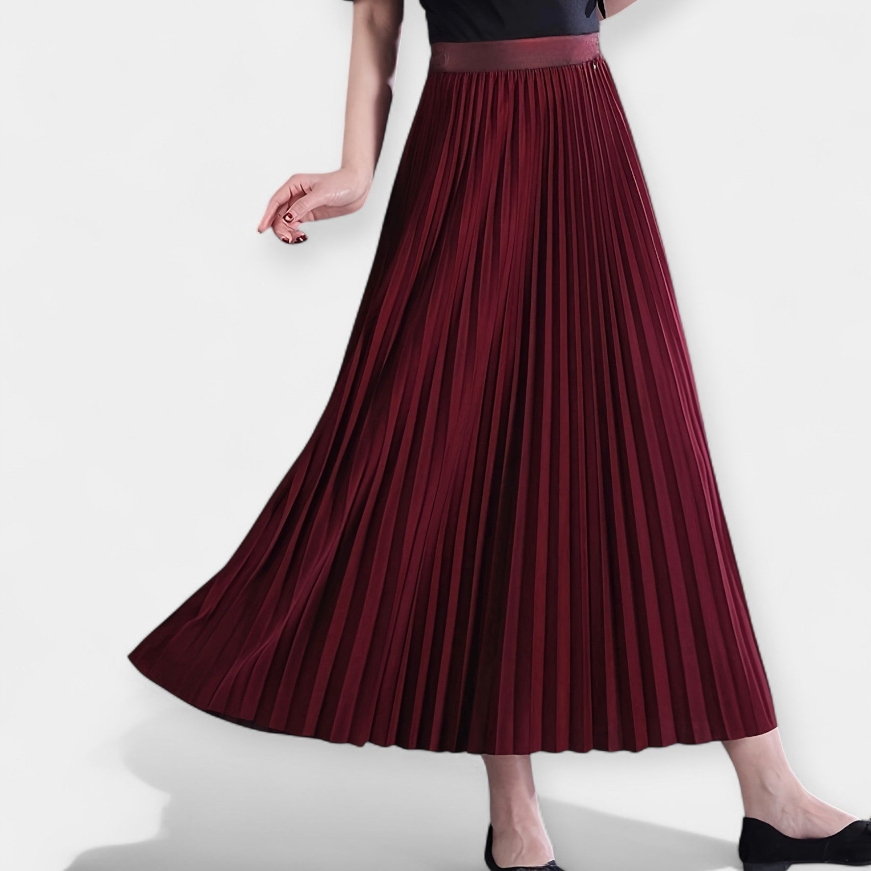 Satiin – Elegantne plisseeritud seelik