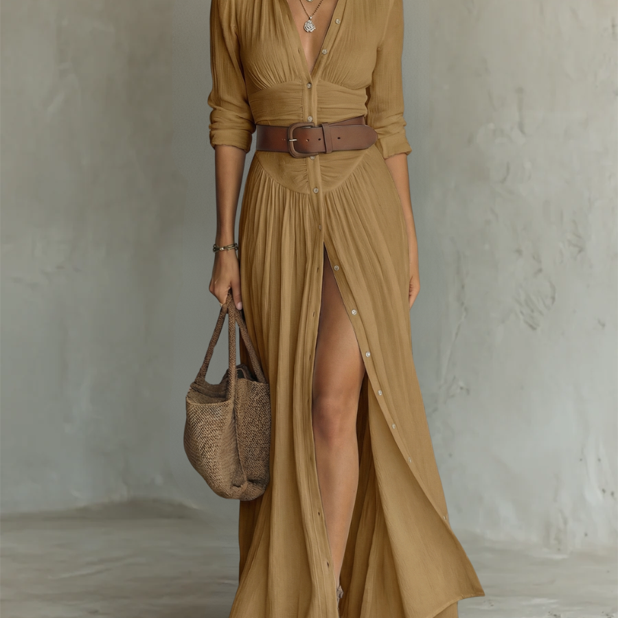 Abito – Elegantne linane maksikleit