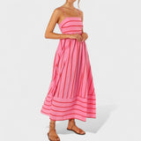 Isabel – Elegantne triibuline kleit