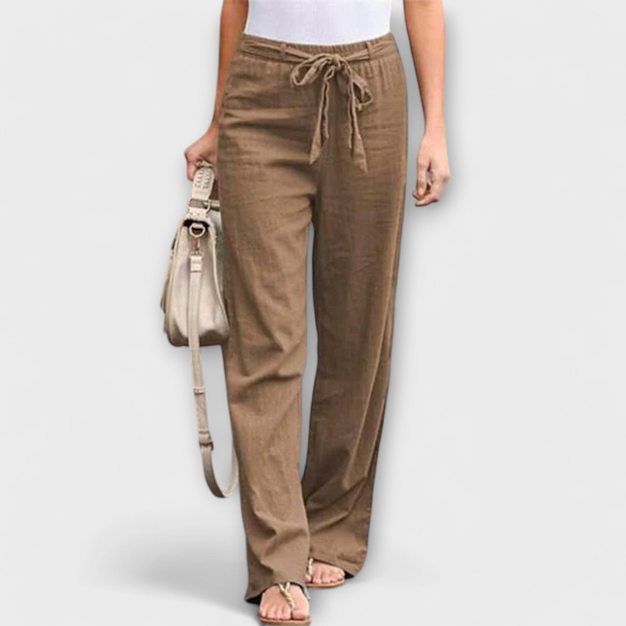 Célia – Elegantne linane püksid
