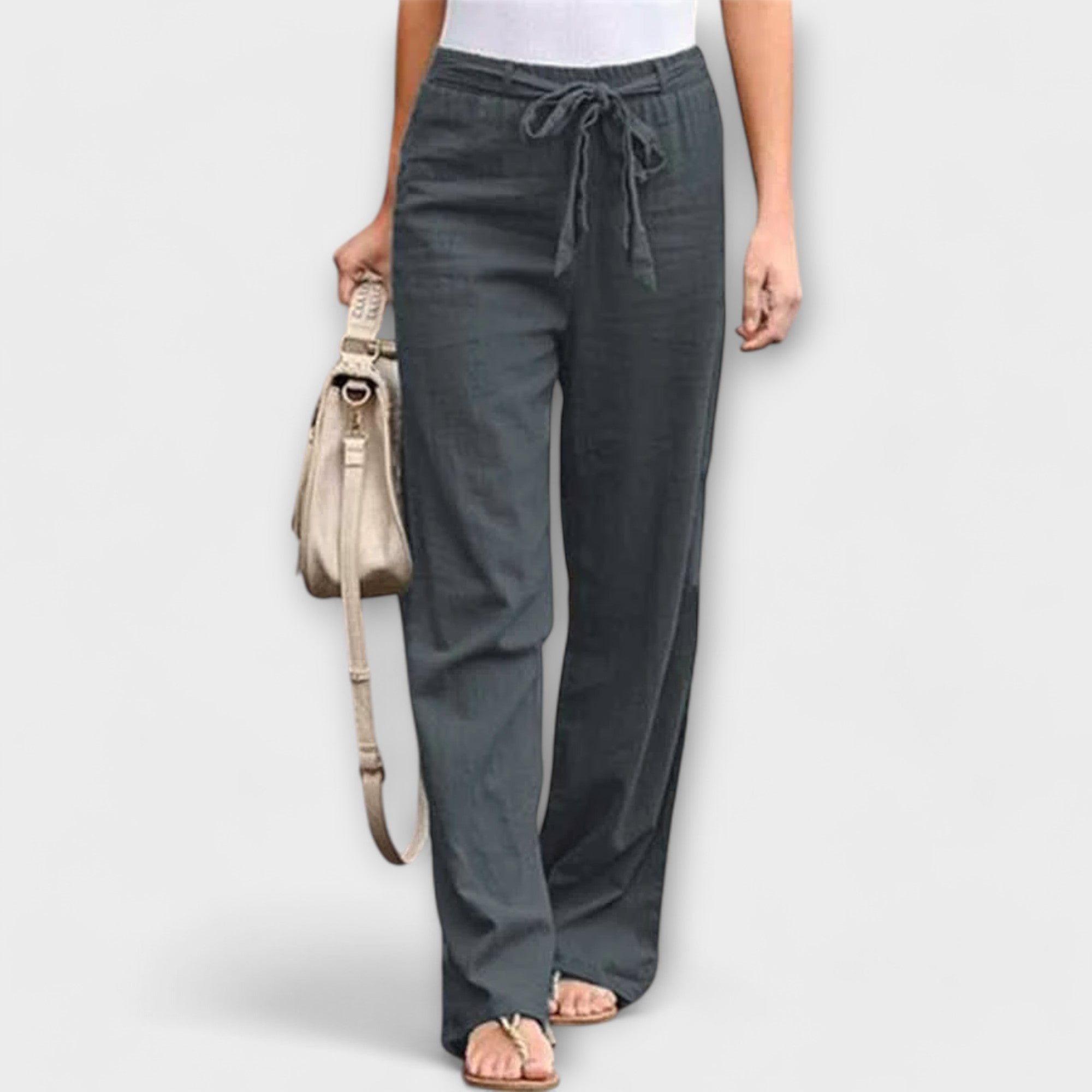 Célia – Elegantne linane püksid