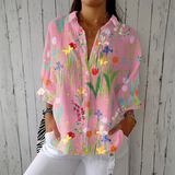 Sophie – Lilleline blusa tulbade mustriga