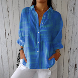 Claire – Elav sinine triibuline blus