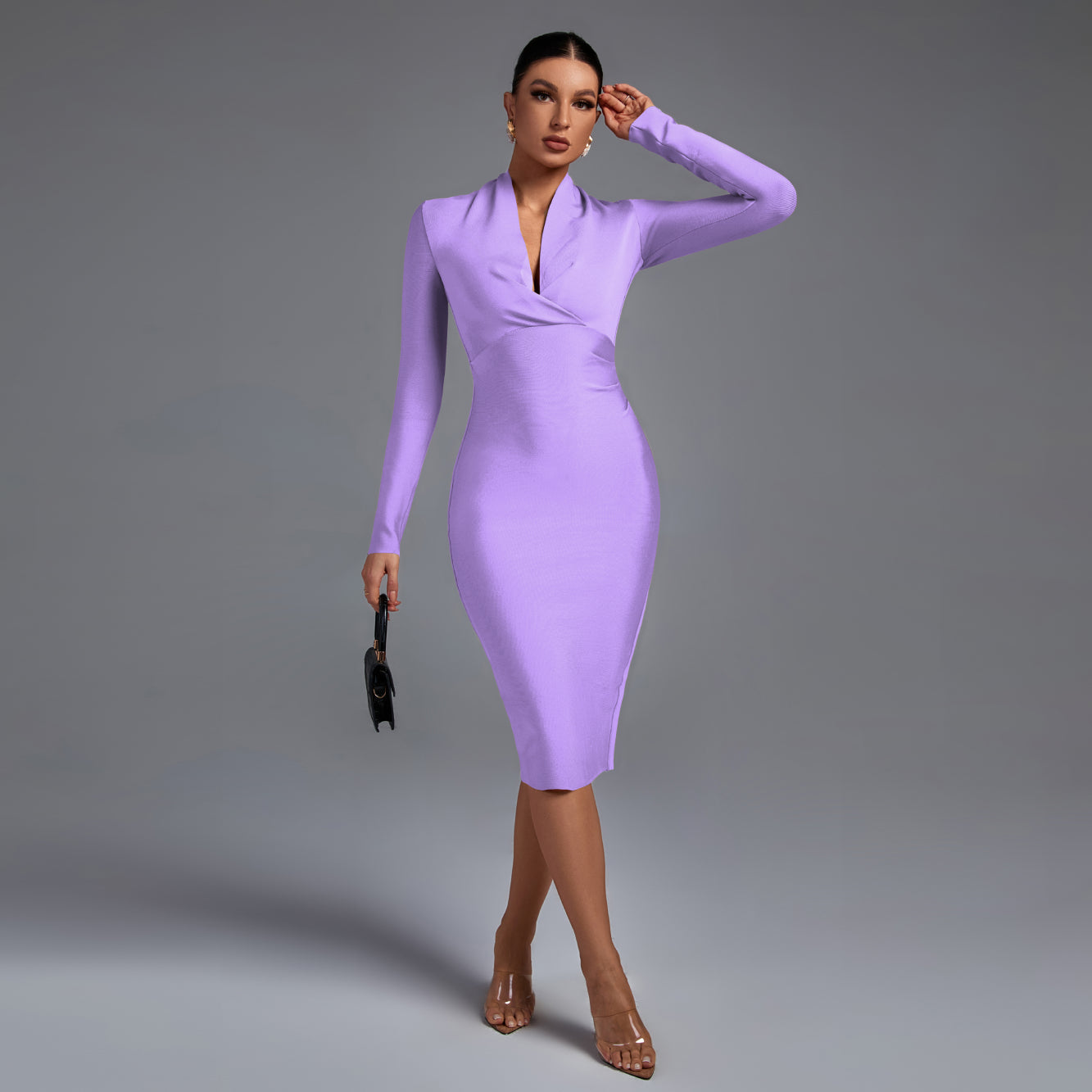 Samara – Elegantne V-kaelusega kleit