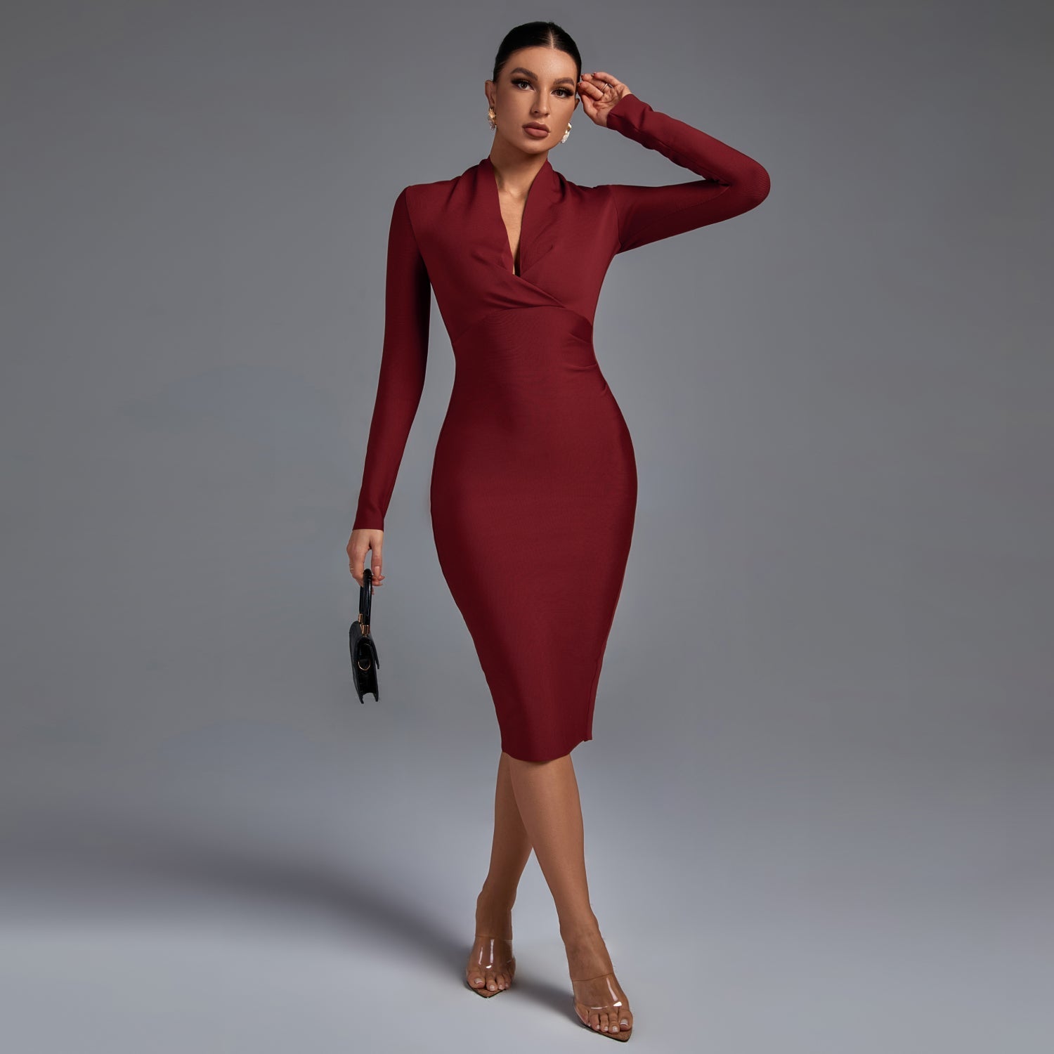 Samara – Elegantne V-kaelusega kleit