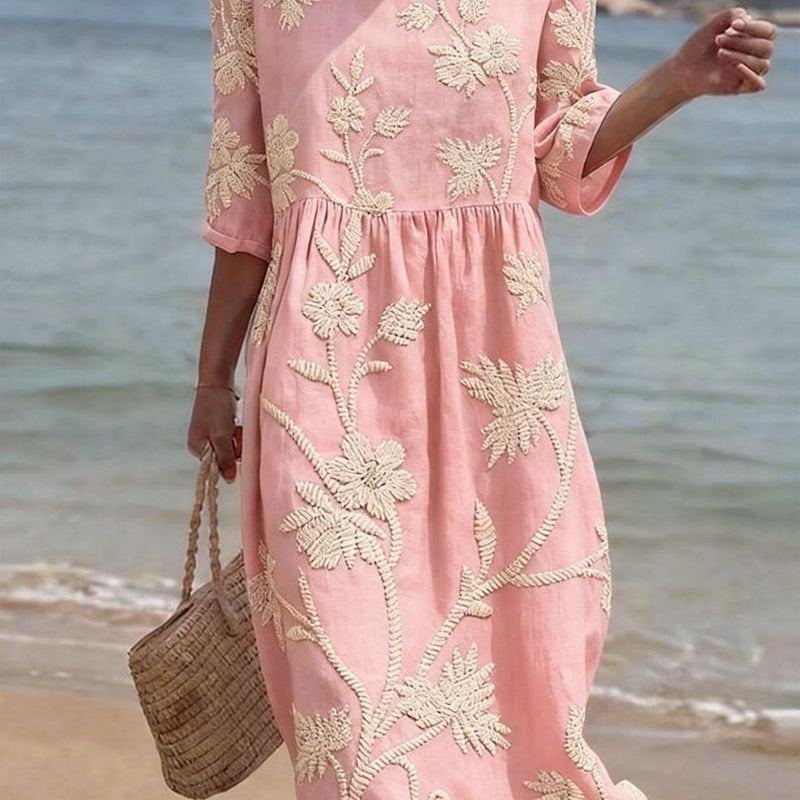 Raquel – Vintage tikandiga kleit