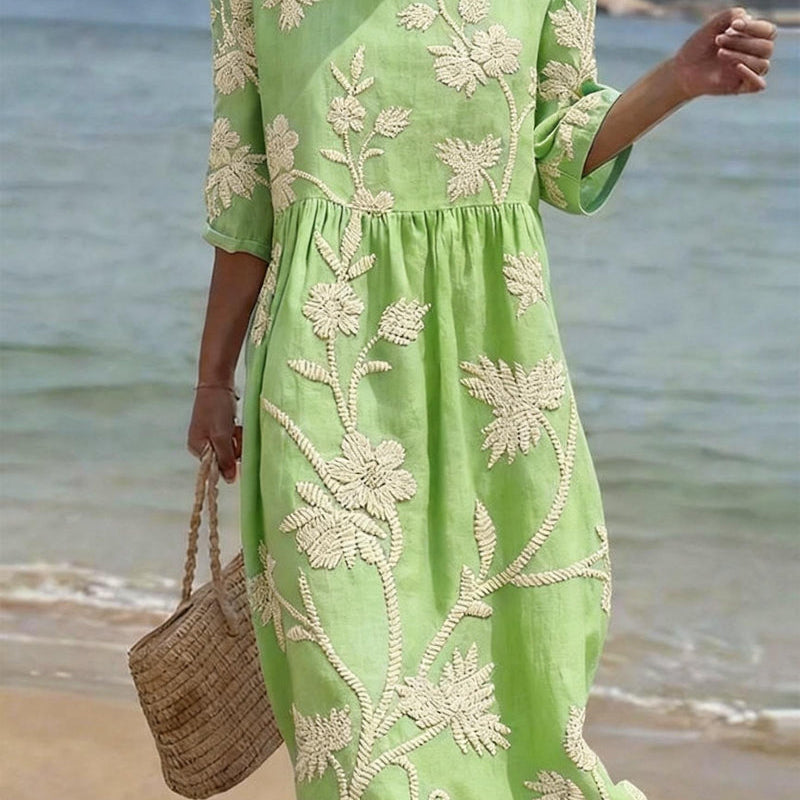 Raquel – Vintage tikandiga kleit