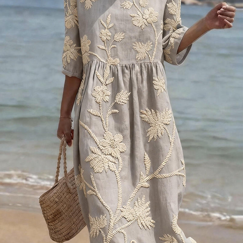 Raquel – Vintage tikandiga kleit