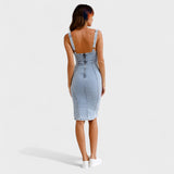 Valeria – Stiilne denim kleit