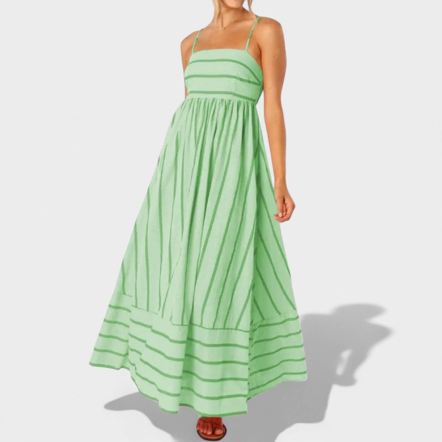 Isabel – Elegantne triibuline kleit