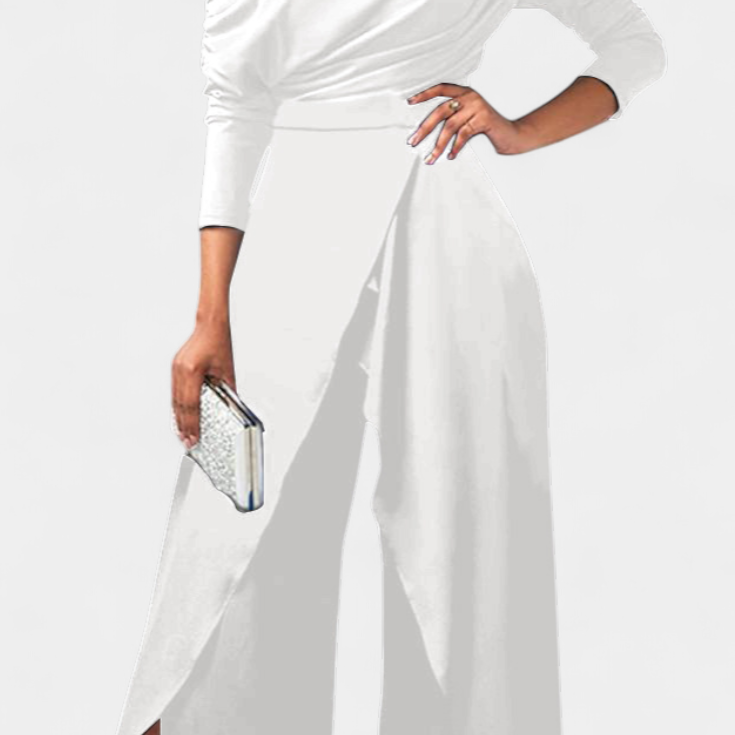 Brina – Elegantne avatud õlgadega jumpsuit