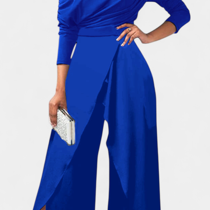 Brina – Elegantne avatud õlgadega jumpsuit