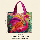 Käsitöökott „Vikerkaare flamingo“ – kingiidee