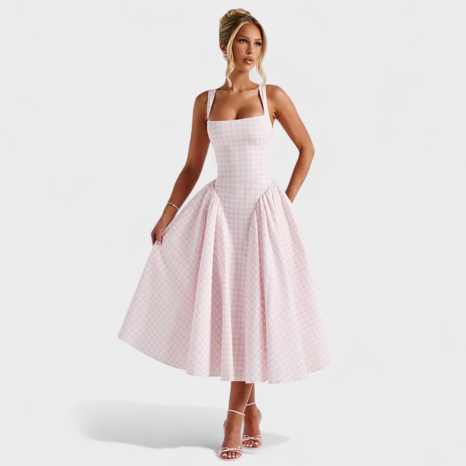 Sherrie – Vintage midi kleit