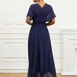 Helena – Elegantne midi kleit V-dekolteega