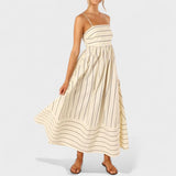 Isabel – Elegantne triibuline kleit