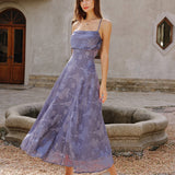Sinine Jakardi – Elegantne maxi kleit