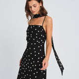 Must Täpiline – Elegantne maxi kleit