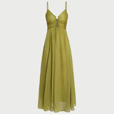 Roheline Rikkalik – Elegantne maxi kleit