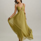 Roheline Rikkalik – Elegantne maxi kleit
