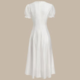 Valge – Elegantne midi kleit