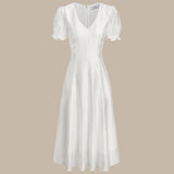 Valge – Elegantne midi kleit