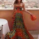 Aria – Abstraktse mustriga maxi kleit
